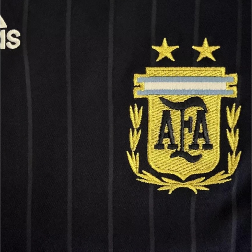 Messi #19 Argentina Away Longsleeve 2006 World Cup Retro Soccer Jersey S-XL - Picture 4 of 6